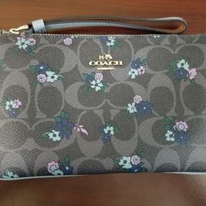 NWT Coach large wildflowers wristlet
